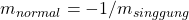  m_{normal}=-1/m_{singgung} 
